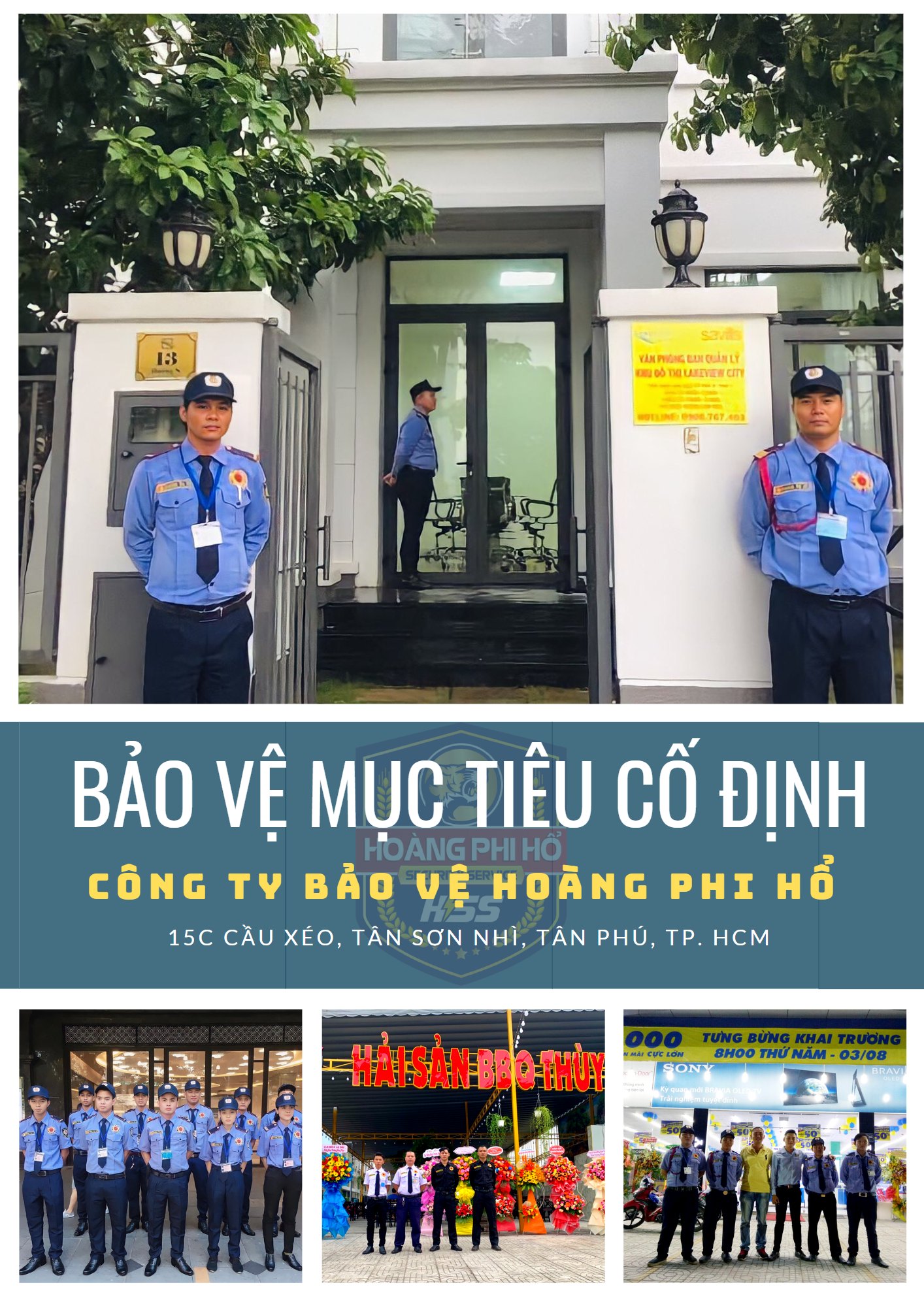 Bảo vệ mục tiêu cố định - Công Ty TNHH Dịch Vụ Bảo Vệ Hoàng Phi Hổ